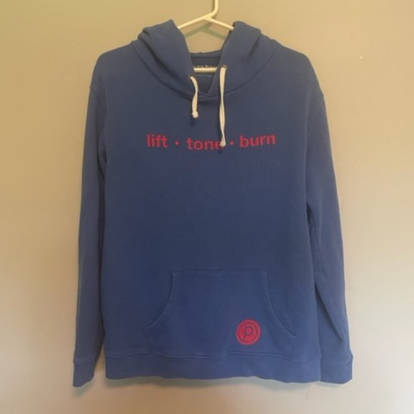 Pure Barre blue and red "classic" style hoodie. Size L. - Picture 2 of 7